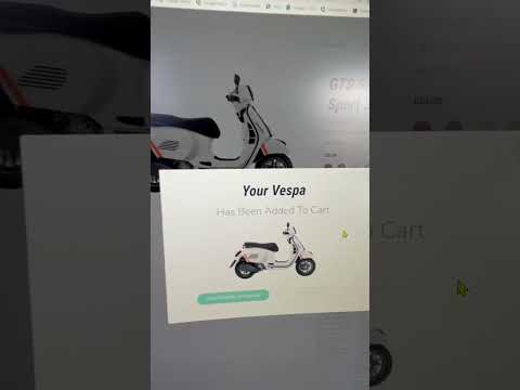 Robot try’s to preorder a 2023 Vespa GTS today! #fail