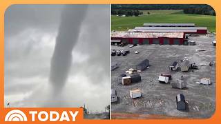 Thumbnail for the video "Severe Storms and Tornadoes Unleash Damage Across US" from TODAY