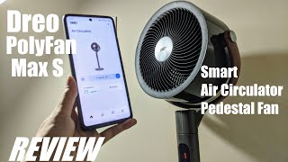 Vido-Test : REVIEW: Dreo PolyFan Max S - Smart Oscillating Pedestal Fan - App Control! (Air Circulator)