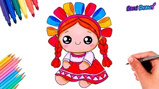 Cómo dibujar una MUÑECA LELE - dibujos fáciles