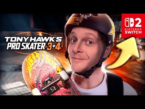 TONY HAWK'S PRO SKATER 3+4 no NINTENDO SWITCH 2!! Tá rodando muito bem !!!!!