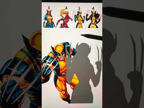 どれが正しいですか! Wolverine X Lady Wolverine (一部37) #deadpoolxwolverine #marvel #shorts