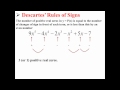 Analyzing Real Zeros with Descartes' Rule