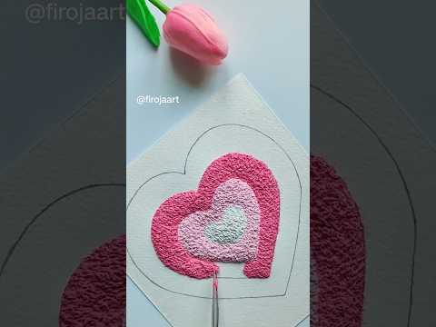 easy tissue paper art 💗 | tissue paper painting ideas ♥️😍  #shorts