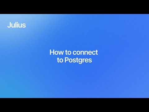 postgres connector tutorial