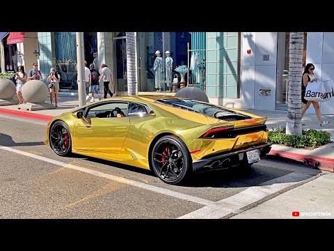 Billionaire NPC Driving Hypercars & Supercars in Beverly Hills! Bugatti Chiron, Huayra, Lamborghini