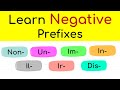Exploring Negative Prefixes in English
