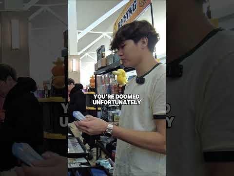 We had the EXACT card he needed for his master set! 😛 #pokemon #pokemontcg #tcg #duckbird #vendor