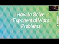 Exponential Functions and Growth Concepts