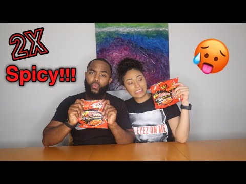 2X SPICY NOODLES CHALLENGE!!! | (*I cried*)