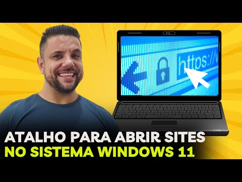 Como Criar Atalhos Rápidos Para ABRIR SITES DA INTERNET no Sistema WINDOWS 11 do COMPUTADOR