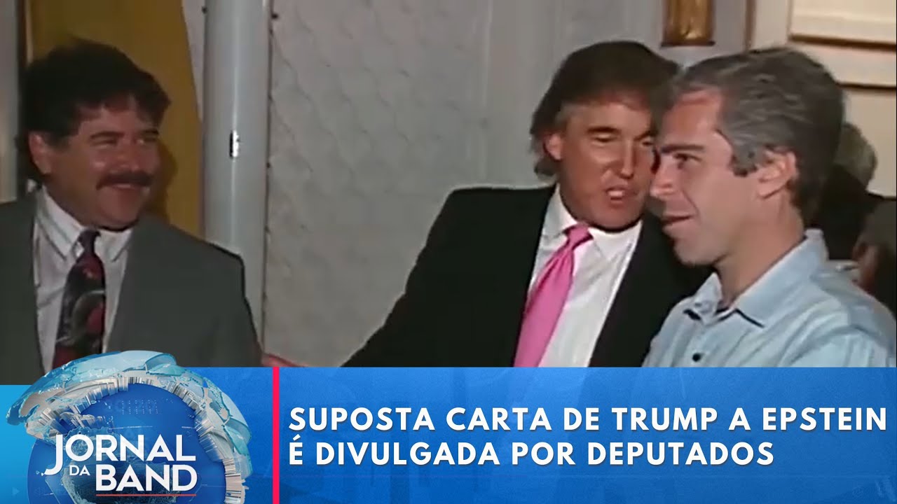 Suposta carta de Trump a Epstein é divulgada por deputados nos EUA