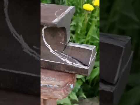 He Made a Gift from Scrap Railway Track ~mini woodworking art skill /wood/ handcrafts/