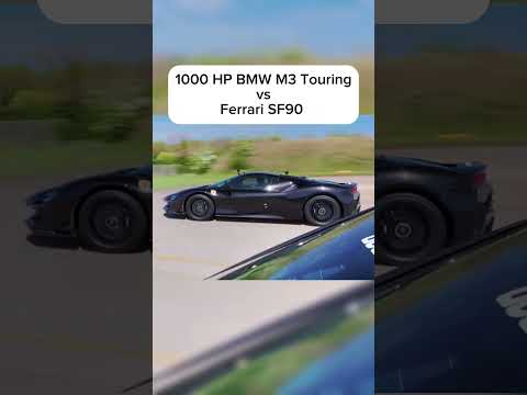 1000 HP BMW M3 Touring vs Ferrari SF90 ! #automobile #carwow