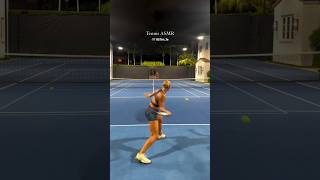 Night session with Olivia Elliott #tennis