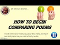 Comparing Poems in English Literature