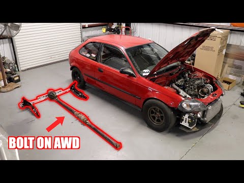 Converting My Turbo Civic To AWD!