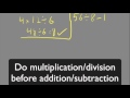Order of Operations Practice