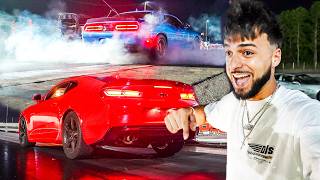 N/A Camaro and Stick-Shift Hellcat Drag BATTLE!!