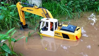Máy Xúc Khủng Làm Việc, Xe Múc, Ô Tô Tải Bư, Xe Đồ Chơi, Xe ben 4 Chân Hạng Nặng Chở Cát Quá Tải
