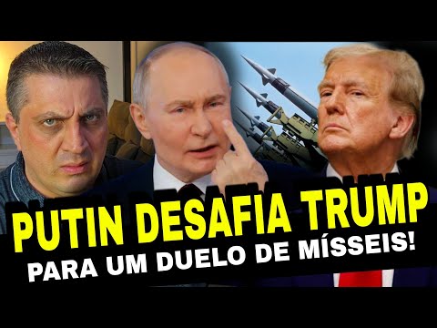 INSANO! Vladimir Putin desafia Donald Trump para um duelo de mísseis