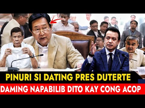 HETO NAKAKABILIB! Cong ACOP Ginulat ang K0ngres0 PINURI si dating President Duterte