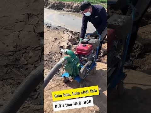 Bơm bùn, bơm phân lợn, gà, vịt, trâu, bò, bơm hố gas, bơm chất thải #bgmi #automobile #farming