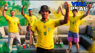 GTA V: VIDA REAL - CHAMEI MEUS AMIGOS PRA ASSISTIR O JOGO DO BRASIL 🇧🇷 - #69