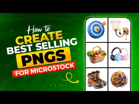 How to Create Best Selling PNGs for MicroStock - Adobe Stock, Shutterstock, Freepik