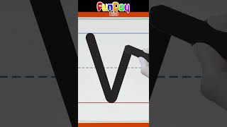How to Write Uppercase Letter V -  @FunDayKid  Full Video - https://youtu.be/UuOSVfGOcdg