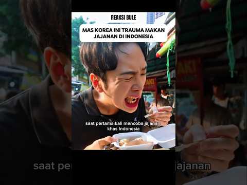 bule ini trauma makan jajanan di Indonesia⁉️😱#shorts
