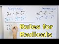 Mastering the Rules for Multiplying and Dividing Radicals