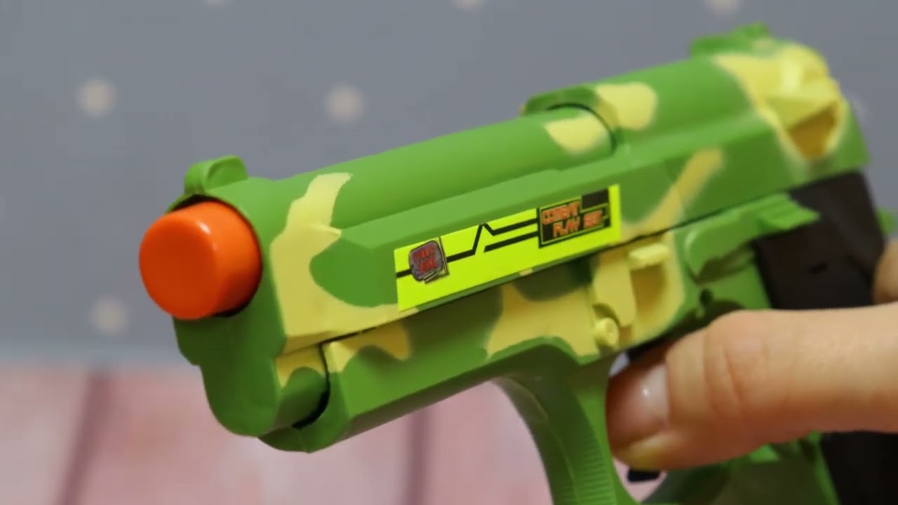 Пистолет Juda COMBAT ZONE световые звуковые эффекты - видео