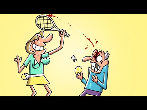 Tennis Rookies vs Seasoned Pros | Animated Memes | Hilarious Animated Compilations