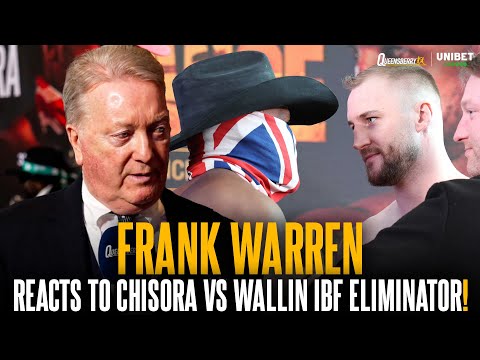 Frank Warren breaks down 18 YEAR Derek Chisora career & gives reaction to IBF Eliminator stipulation