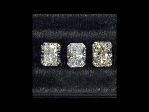 Radiant 1.35-1.60, D through I Color GIA Diamonds
