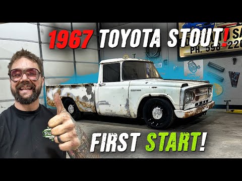 ITS ALIVE!! Motor Knock?? 1967 Toyota Pickup. Mini Tubs, Bumper Mount, New A/C, Fan, Shroud, & MORE!