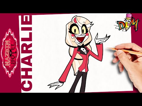 COMO DIBUJAR a CHARLIE del Hotel Hazbin| how to draw charlie from hazbin hotel