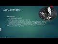 Understanding McCarthyism and Its Impact