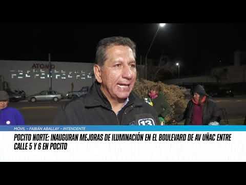 Pocito Norte: inauguran mejoras de iluminación en el boulevard de Av. Uñac entre Calle 5 y 6