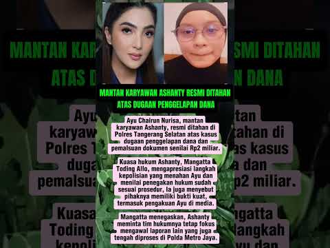 Eks Karyawan Ashanty Resmi Ditahan Atas Dugaan Penggelapan Dana #trendingshorts #beritaartis