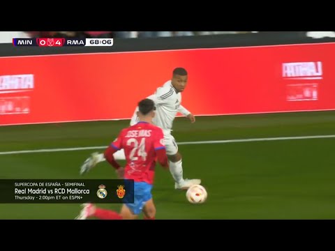 Kylian Mbappe Vs Dep Minera (07/01/2025) ~ English Commentary