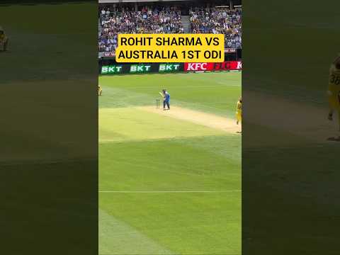 Rohit Sharma Wicket on 8 Runs against Australia 1st ODI #shorts