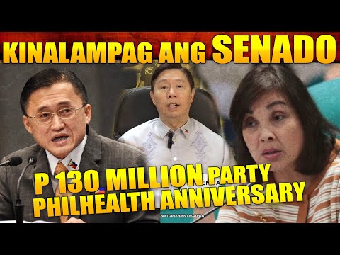 DI NAKATIIS SEN. LOREN LEGARDA P130 MILLION PARA SA 30TH ANNIVERSARY NG PHILHEALTH PARTY. KINUWESYON