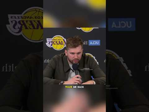 “Trade me back to Dallas” - Luka Doncic Postgame Interview - Lakers vs Nets