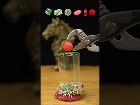 Red hot balls vs aluminium foil + sponge + rubber band + soap + cocacola what will happend next ?