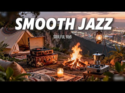 Smooth Jazz, Soul, and Modern R&B.-Midnight Whisper with overlooking the city skyline #music #jazz