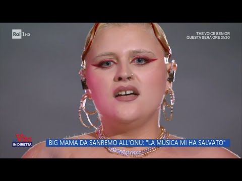 Big Mama da Sanremo all'Onu: "La musica mi ha salvato" - La Vita in diretta - 23/02/2024