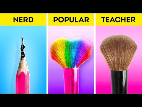 RICH VS POOR KID AT SCHOOL || Coolest Hacks To Become Popular At School by 123 Go! Genius