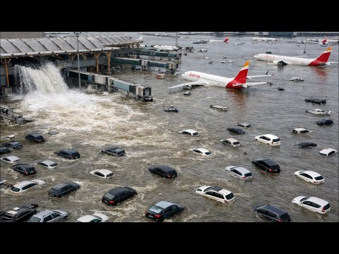 5 minutes ago, Chaos in Madrid! The Spain capital was Sink by severe flood